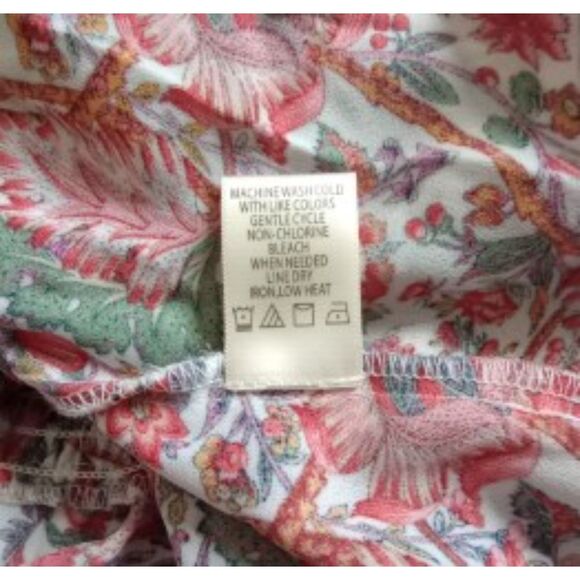 Max Studio Womens Size Medium Floral Boho Blouse - NWT - Picture 8 of 8
